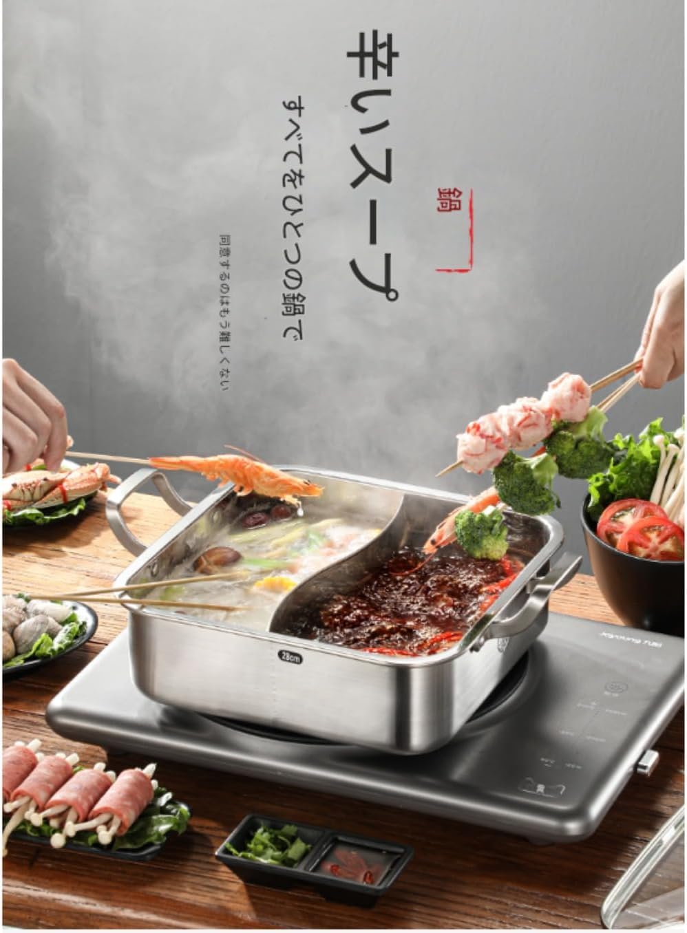 おでん鍋 36cm業務用 家庭用 ステンレス製 4分割鍋 人気のおでん鍋！